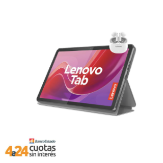 Tablet Tab 10.1" FHD 4GB 128GB WiFi Octa Core Android Luna Grey + Funda + Earbuds