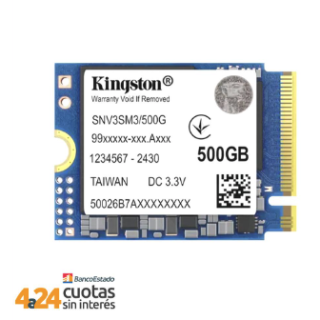Unidad SSD Kingston NV3 500GB M.2 2230 PCIe 4.0 NVMe