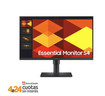 Monitor Samsumg 24', FHD, 100Hz, IPS, 5ms, Essential S4 LS24D400GALXZS