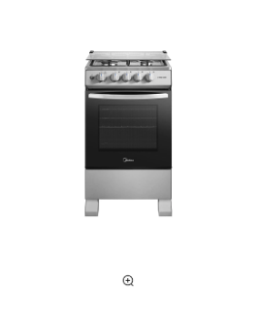 Cocina a Gas 4 Quemadores 20inch Silver