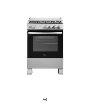 Cocina a Gas 4 Quemadores 24inch Silver
