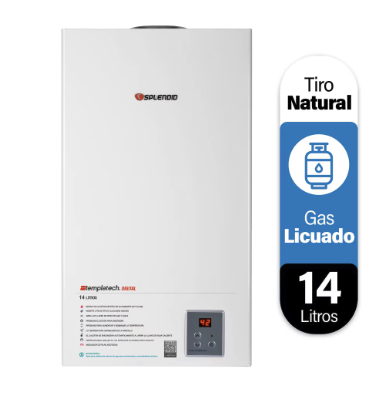 Calefont 14 litros Gas licuado Tiro natural Splendid