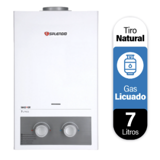 Calefont 7 litros Gas licuado Tiro natural Splendid
