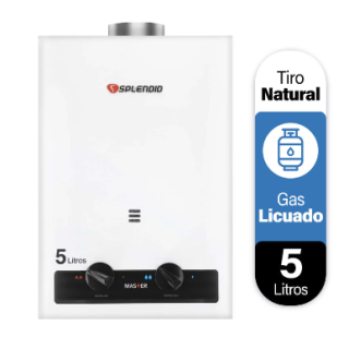 Calefont 5 litros Gas licuado Tiro natural Splendid